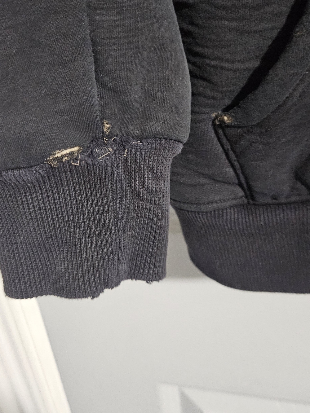 Black Womens Sherpa-lined Hoodie - Picture 4 of 4